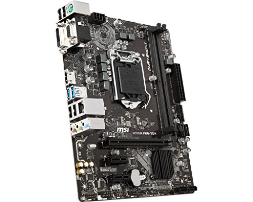 Msi Pro Series Intel Coffee Lake H310 Lga 1151 Ddr4 Onboard Graphics Micro Atx Motherboard (H310M Pro-Vdh) #TOP3