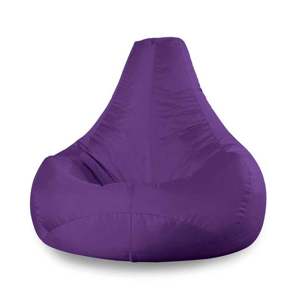 Bean Bag Bazaar Dalton Outdoor Gaming Bean Bag, Purple, Water Resistant Fabric, Recliner Large Beanbag with Filling Included, Gaming Chair, Outdoor Seating, Garden Furniture