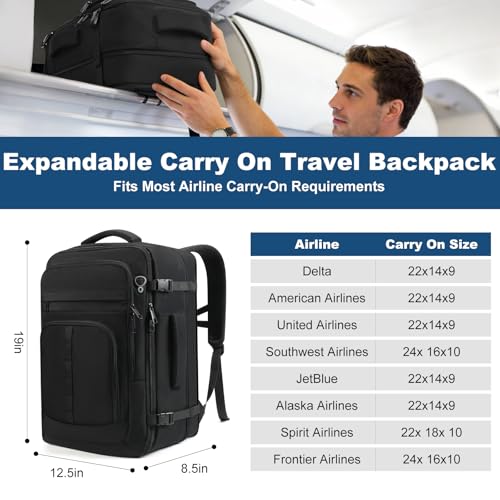 Mochila de viaje expandible 40-50L con puerto USB para portátil 17.3" miniatura 2