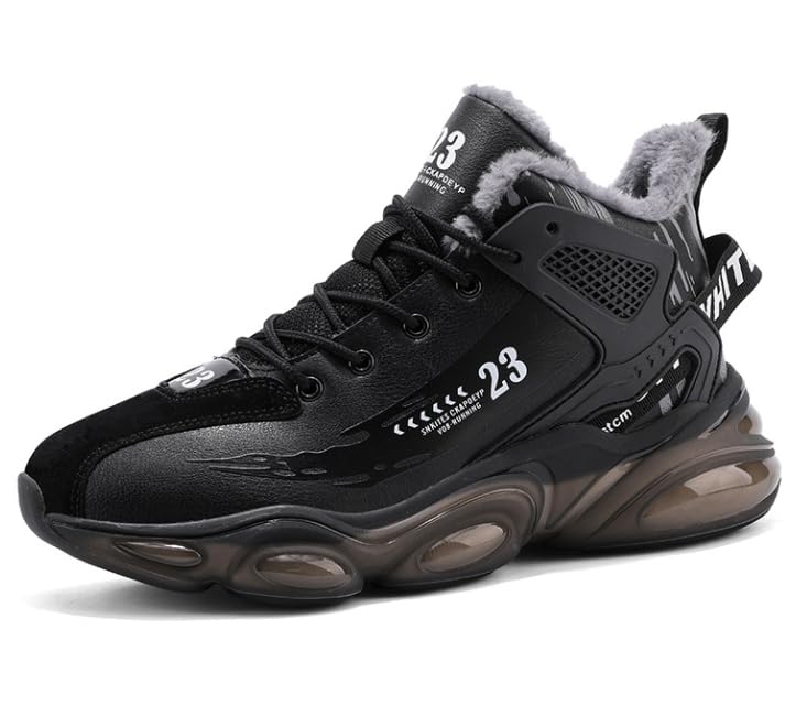 Men's Snow Boots Waterproof Warm Fur Lined Winter Hiking Boot Non-Slip Outdoor Ankle High-top Shoes Work Hiker Trekking Trail Sport Shoes2