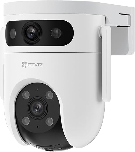 EZVIZ by Hikvision|H9C Dual-Lens(5MP+5MP) Pan & Tilt Wi-Fi Camera|Two-Way Talk|AI-Powered Human/Vehicle Detection|Active Defense with Siren and…