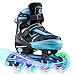 Hiboy Pattini in Linea Regolabile Pattini a Rotelle in Linea per Bambini Ragazzi Ragazze Le Signore,Hiboy Inline Skates per bambini Pattini a rotelle regolabili con ruote luminose lampeggianti