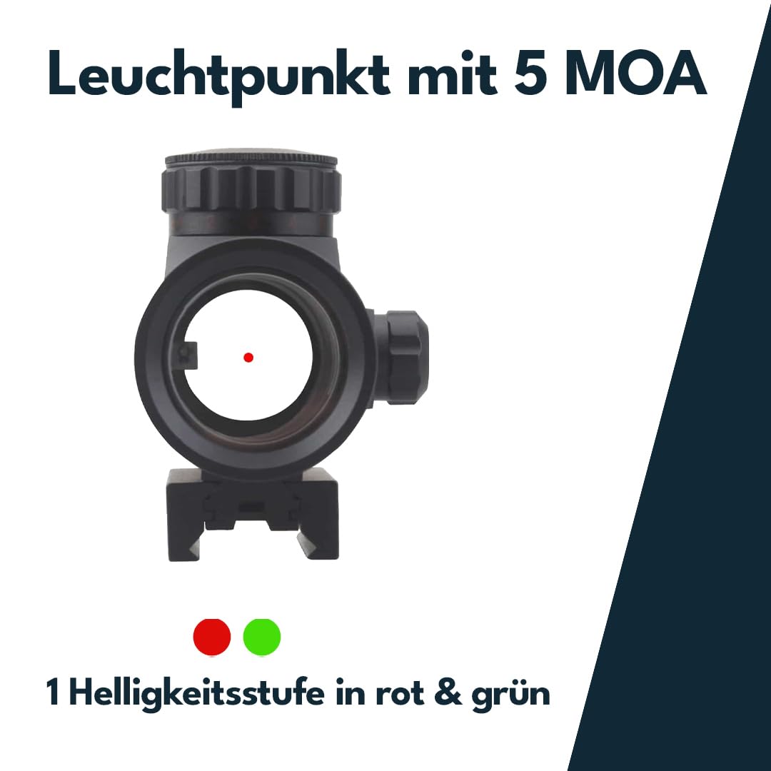 Vector Optics Victoptics RDSL05 T1 1x35 Rotpunkt Visier für Sport, Airsoft und Jagd, Luftgewehr, Ziel-Visier, Reflex-Visier, Red-Dot zum zielen