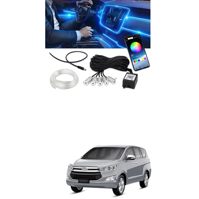 Car Interior LED Strip Light, Car Neon Ambient Lighting, 16 Million Colors 5 in 1 Interior Lights &APP Control with Remote LED Lights Comfortable With Inn-ova Cry-sta-image-39