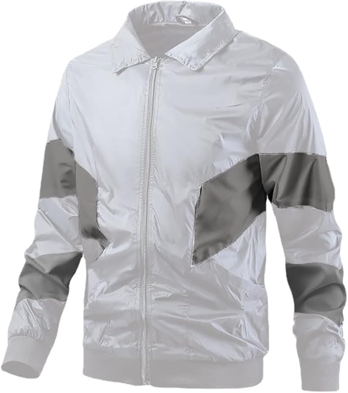 Amazon ジャケット アウター 長袖 ウインドブレーカー メンズ スポーツ フードなし 裏メッシュ ジャケット ベースボールジャケット薄手 防風 大きいサイズ 野球服 ゆったり ブルゾン おしゃれ ゴルフウェア アウトドアコート 春秋 通学 通勤 日常着用 コート