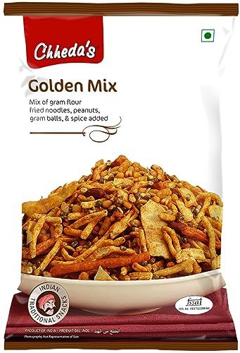 Image of Chheda's - Golden Mix - Besan Sev, Peanuts, Boondi, Green Peas - 300 Gm Pack of 1