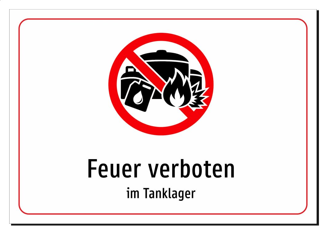 35796-DE-S-07 | Feuer verboten - im Tanklager
