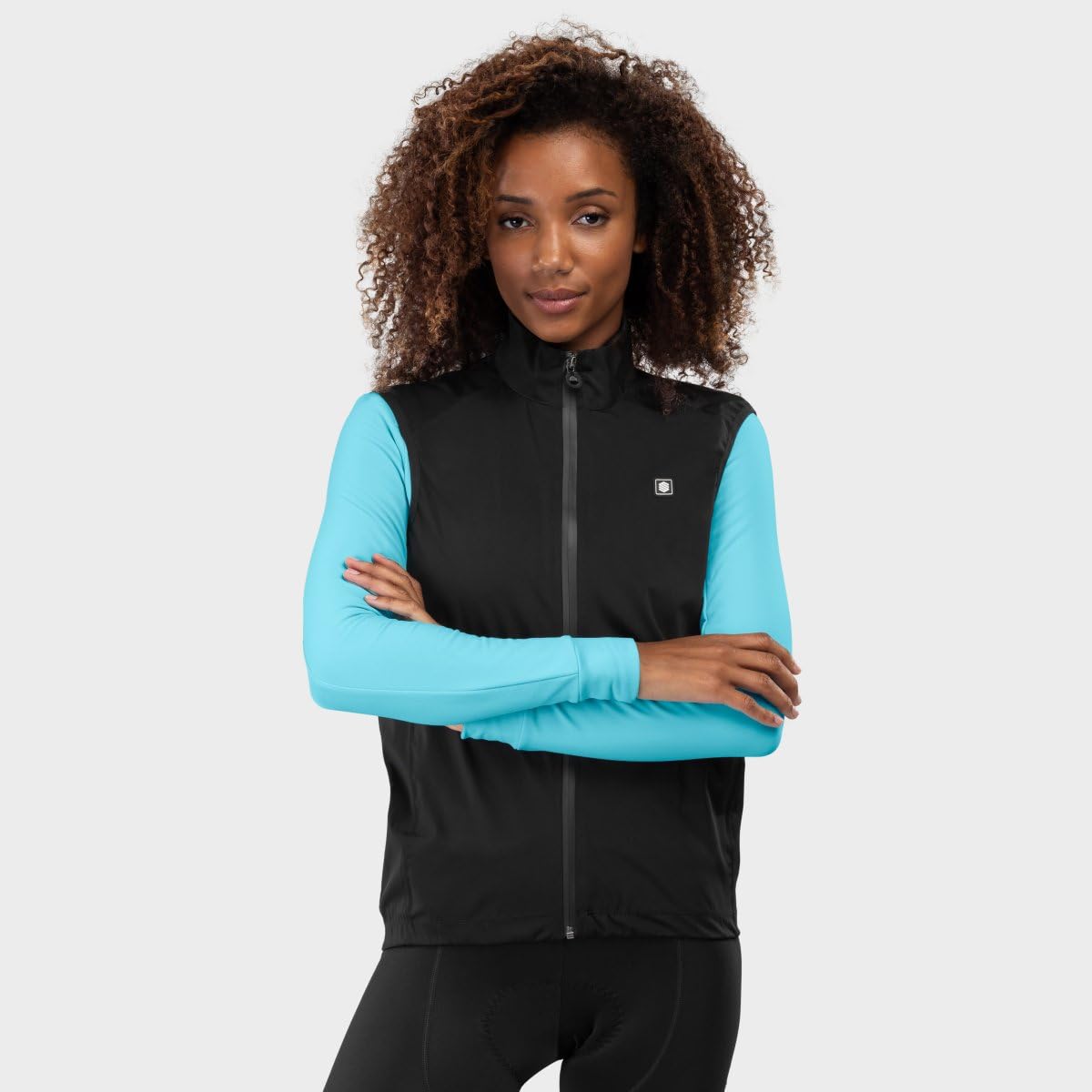 SIROKO Chaleco cortavientos lluvia ciclismo SRX Layer-W Negro