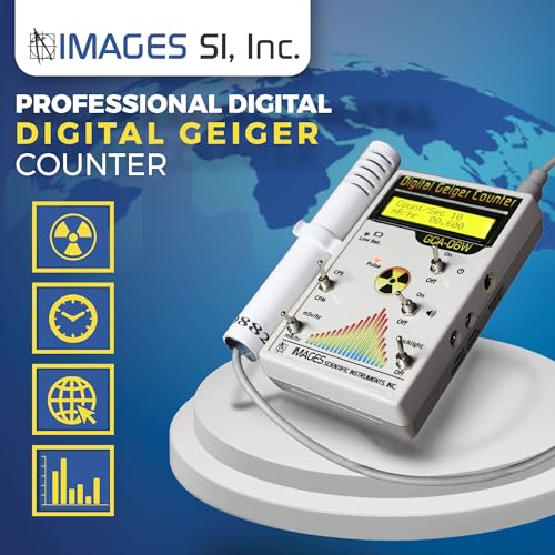 Geiger Counter - Digital - Professional - Model # GCA-06W External Wand Probe - ANSI N323A Certification Ready- 0.001 mR/hr Resolution - 1000 mR/hr Range - Thumbnail 3