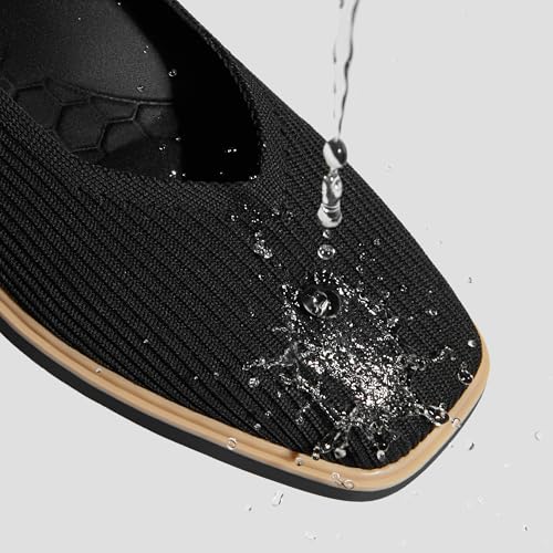 Image of VIVAIA Mabel Women's Flat Shoes Comfortable Square-Toe Slip on Casual Dress Flats with Arch Support All-Day Standing Shoe