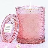 Pink Sands Scented Candle for Mother's Day, Melon & Osmanthus Jar Candle Natural Soy Candles for Home Scented, 60 Hour Candle in Glass Gift for Women, Friends, Family, Colleagues