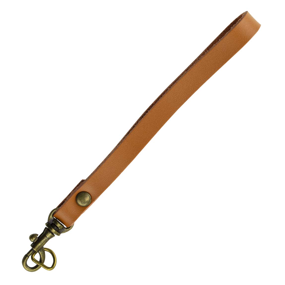 Allzedream Genuine Leather Wristlet Strap Replacement Clutch Purse Key Wrist Lanyard - Brown - Medium