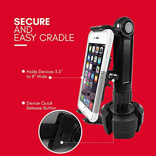 Macally Cup Holder Food Tray and a Heavy Duty Tablet Holder, Made for You