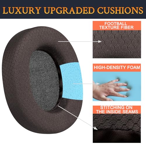 Image of SOULWIT Earpads Replacement for SteelSeries Arctis 1 /3 /5 /Arctis 7 /7+ /7P /7P+ /7X /7X+ /9 /9X /Pro /Prime(Do Not Fit Any Arctis Nova) Headset, Ear Pads Cushions with High-Density Foam (Arctis MF Coffee)