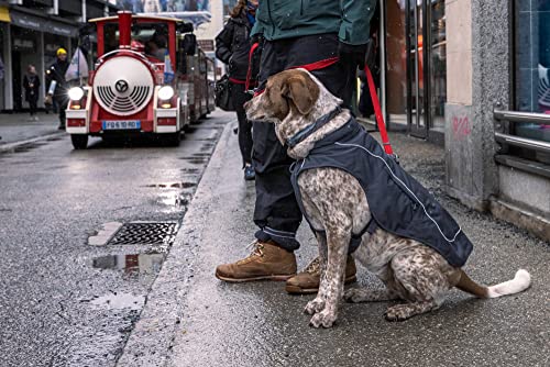 RUFFWEAR Overcoat Fuse 2-in-1-Kombination aus Hundemantel und -Geschirr, mit Fleece Gefütterte Hundejacke, Basaltgrau, Größe M