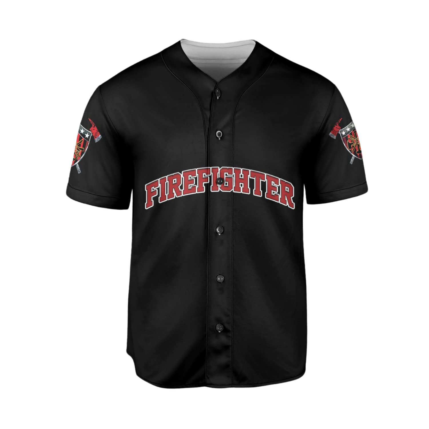 Personalized Firefighter Baseball Jersey, Custom Name Fire Man Firefighter Gift, Firefighter Gift Men Women 3D Shirt (Style 6)