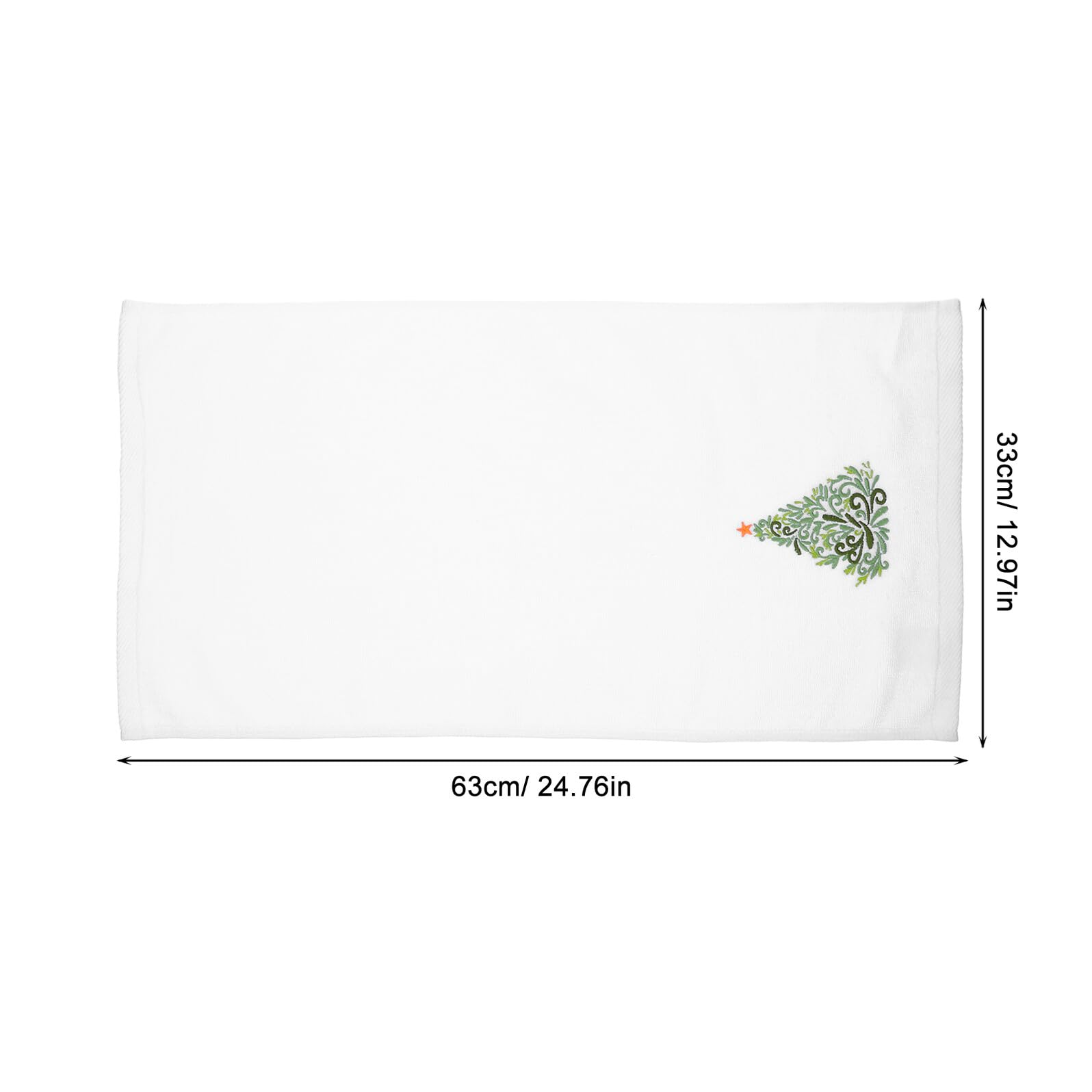 Artibetter 3 pezzi Asciugamani Natalizi in Cotone Ricamati Morbidi e Assorbenti Decorazioni Festive per Cucina e Bagno Lavabili in Lavatrice Stile Elegante per Feste
