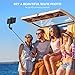 Selfie Stick Bluetooth, BlitzWolf 35 inch Super Long Extendable Selfie Stick with Wireless Remote and Tripod for iPhone Xs MAX/XR/XS/X/iPhone 8/8 Plus/iPhone 6/Galaxy S9/S9 Plus/Note 8/S8/S8 Plus/More