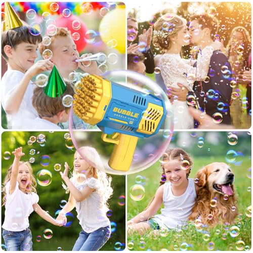 JONEG Toys for 3-8 Year Old Boys Girls: Bubble Machine for Kids with Bubble Solution, Gifts for 3 4 5 6 7 8 Years Old Boy Birthday Toy for Kid Toddlers Ages 4-6 Outdoor Wedding Bubbles Blower Maker by JONEG - Image 7