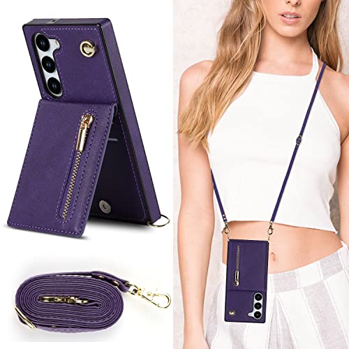 Cavor Galaxy S23 FE X}z P[X蒠^ | 񂩂 ΂߂V_[P[XGalaxy S23 FE z^P[XGalaxy S23 FE P[XJ[h[ Galaxy S23 FE 蒠^P[Xy㉺Jzgalaxy S2