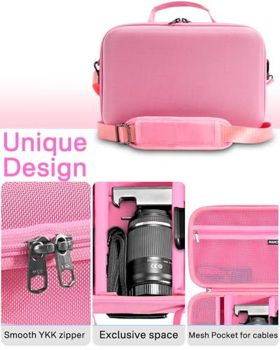 Funda rígida para cámaras Sony Alpha y otras marcas, rosa miniatura 3