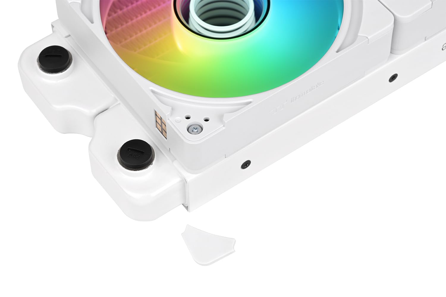 Thermaltake CT140 EX Infinity ARGB Sync (Confezione da 3) | Ventole ARGB PWM da 140 mm | Doppi Infinity Mirror | MagForce 2.0 con connessione magnetica | Bianco