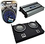 Alpine S-W10D2 Compatible with Ford F150 Super Cab 2015-2021 Bundled with HA-A800.1 Mono 1600W Amp & FTB2X10-15EXTCAB Dual 10' Sub Box