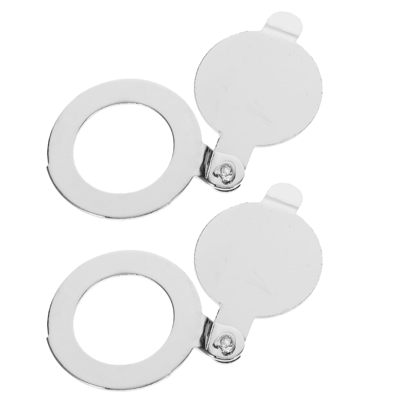 Housoutil Gucklochabdeckung, 2st Silver Türspion-Abdeckung, Sichtschutz-Türspion Für Hotel, Zuhause, Wohnungstür, Büro (14 Mm Helles Chrom)