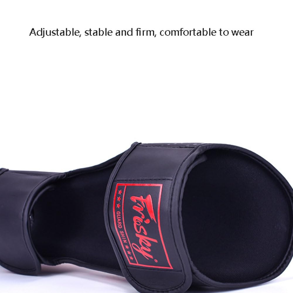 Paratibie Kick Boxing Parastinchi,Muay Thai Paratibie,Protettivo Imbottita Paratibie,Paratibia Unisex,Pelle,Arti Marziali Boxe Karatè,per Allenamento,Sparring,Boxe e Arti Marziali