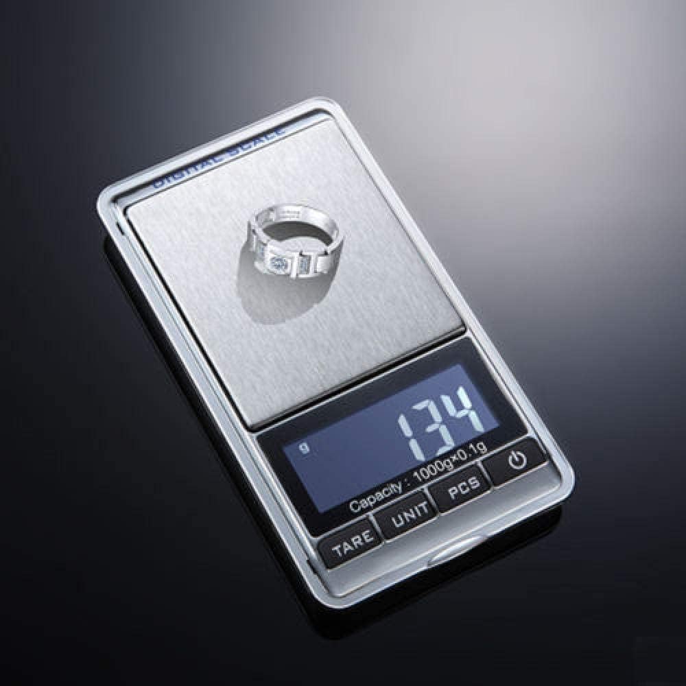 for Kitchen and Jewelry Accurate Mini Scale Pocket Jewellery Digital Balance Electronic Scale(One Color-500g/0.01g (One Color 500g/0.01g)
