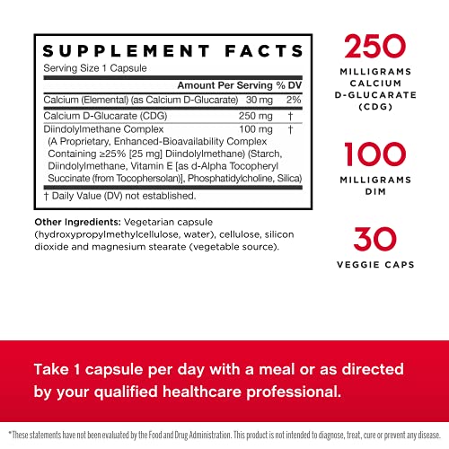Jarrow Formulas Dim + Cdg, Supports Hormonal Regulation + Estrogen & Testosterone Balance In Men & Women, White, 30 Count(Pack Of 12) #TOP1