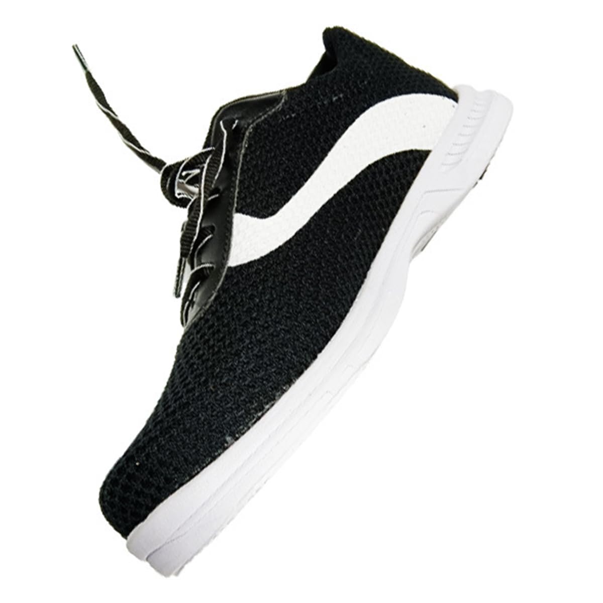 Herren Seamless Mesh Bowlingschuhe Atmungsaktiv Athletic Bowlingschuh rutschfest Leichte Schnürung für Rechts