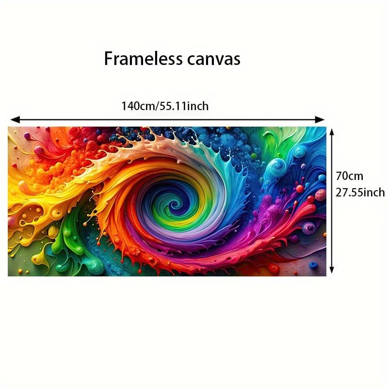 Póster en lienzo de arcoíris moderno para decoración de dormitorios y salas de estar de 45x90cm 5
