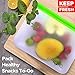 Reusable Food Storage Bags, 11 Pack Leakproof, Plastic and Silicone Free Extra Thick Bags (5 Large Reusable Sandwich Bags, 4 Reusable Snack Bags, 2 Reusable XLarge Gallon Freezer Bags)