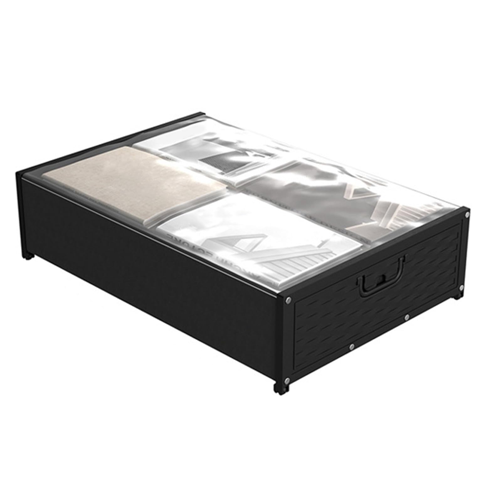Kavolet Contenitore Sottoletto con Ruote Finestra Trasparente per Vestiti