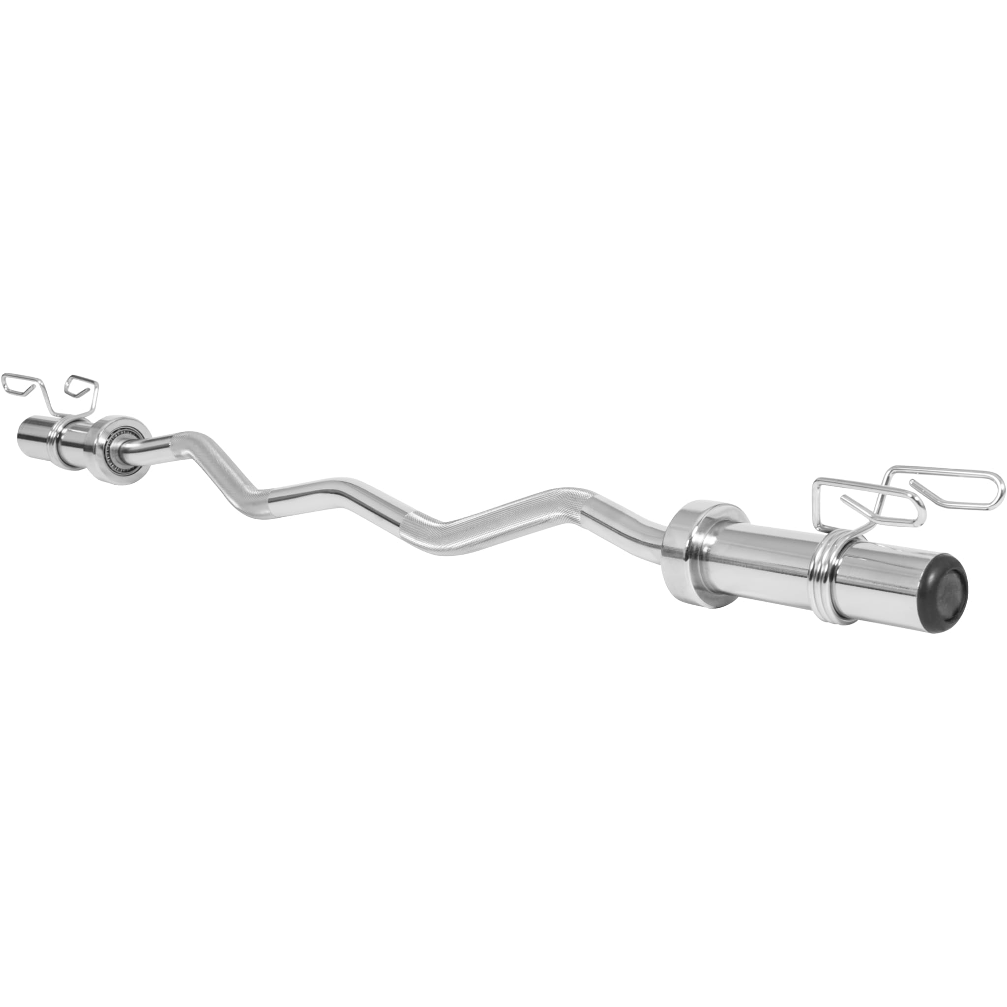 Gorilla Sports Barre curl 50mm avec Stop disques 120cm