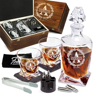 Frolk Personalized Whiskey Decanter Set