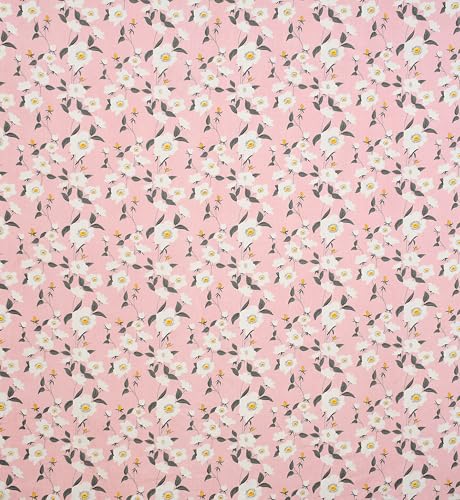 Image of Presents Luxurious Glace Cotton Super Soft 210 TC King Size (90x90 inch) Double Flat Bedsheet with 2 Pillow Covers for Kids Room, Peach