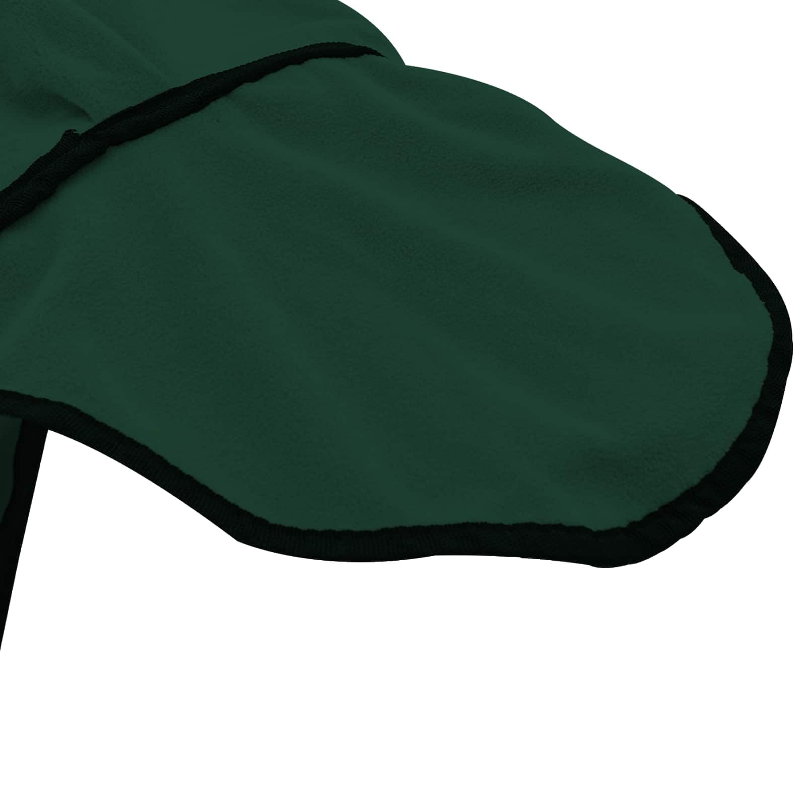 Manta para caballo verde oscuro de poliéster, 75 cm, para pastos, establos y exteriores, transpirable, impermeable, resistente a desgarros, cálida y fácil de limpiar, con funda extraíble para