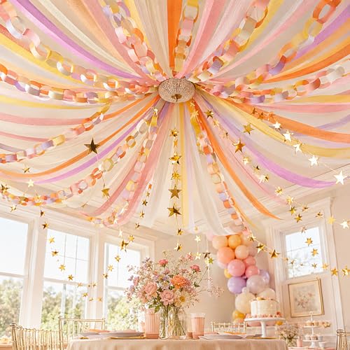Kit de décorations de fête groovy complet pour masquer un mur vide