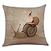 Produktbild Weihnachten Weihnachtsgroßvater Kissenbezug Sofa Home Decor KissenhüLle Dekorative Dekokissen Lendenkissen Wurfkissenbezug Packungen Kissen KissenbezüGe Sofakissen Wohnzimmer(B)