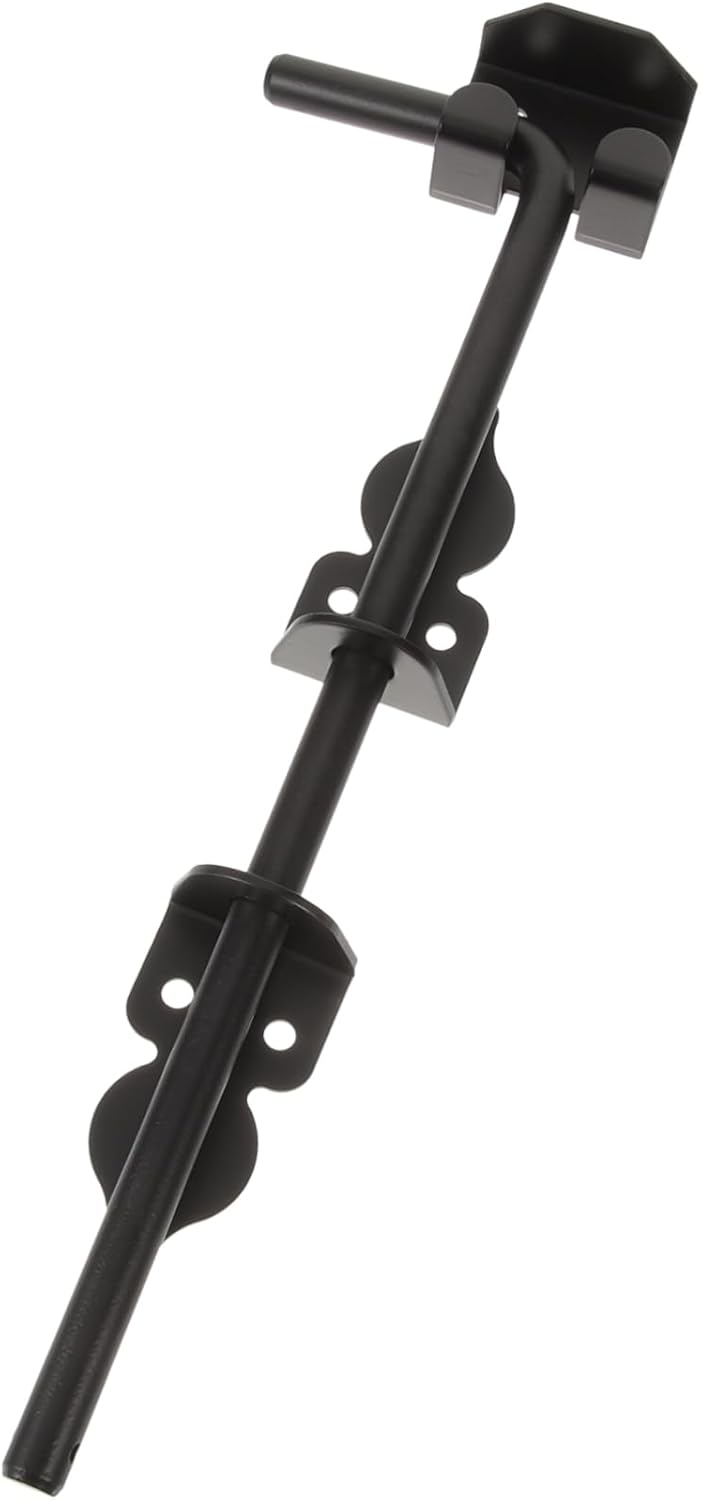 Solid Gate Drop Rod French Door Latch Slide Bolt Gate Lock Fence Hardware Windproof Security Bar