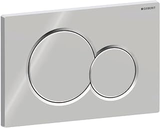 Geberit Sigma01 Betätigungsplatte für 2-Mengen-Spülung, rund, 115.770.21.5, Farbe: Hochglanz-verchromt