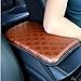 Forala Auto Center Console Pad PU Leather Car Armrest Seat Box Cover Protector Universal Fit,11.8x8.2 Inch (A-Brown)
