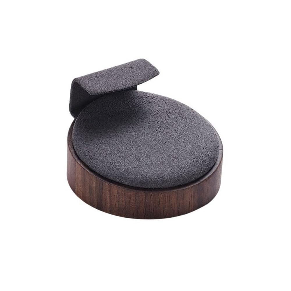 QINGGANG-0224 jewelry organizer Exquisite Wooden Jewelry Rack Vintage Earrings Display Holder Bracket Jewelry Display Props Jewelry Store Window Display for dressing table(Gris)