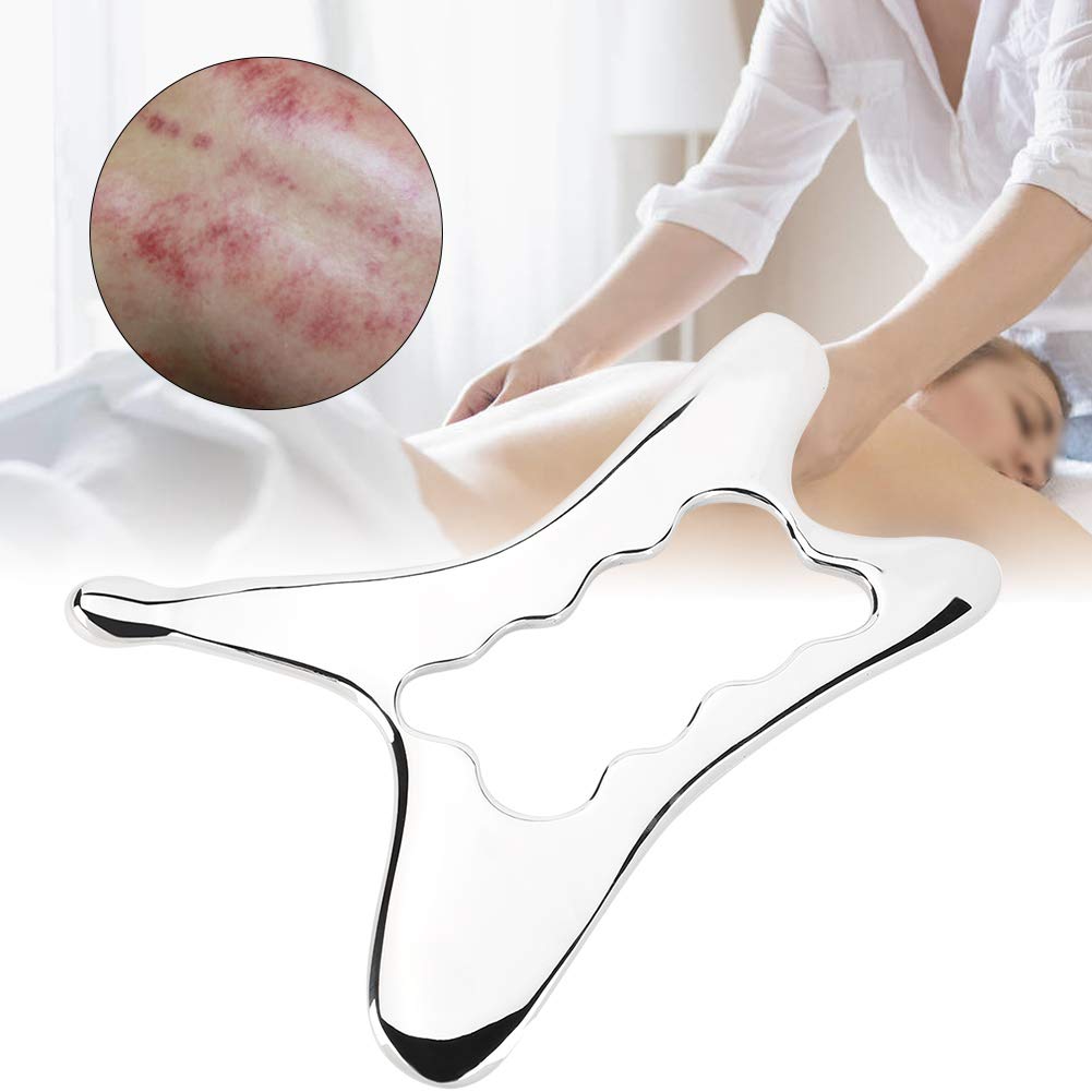 Gua Sha raspador herramienta para cuerpo, masajeador de drenaje linfático, raspador de piedra portátil con bolsa de almacenamiento, mejora la circulación sanguínea
