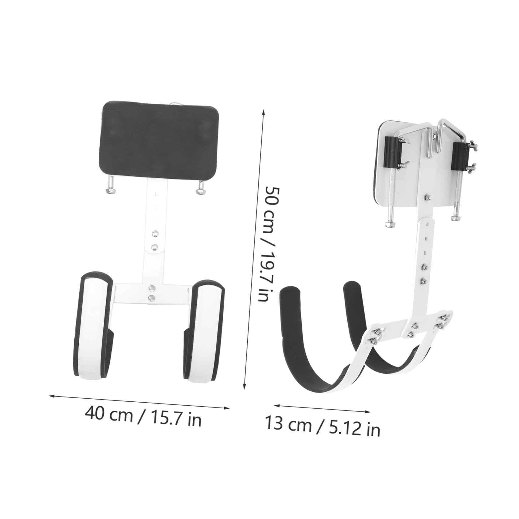 Verstellbarer Snare Drum Carrier mit Weißem Schultergurt aus Aluminiumlegierung Leicht und Einfach zu Montieren Zubehör für Trommel Groß und Marching Band