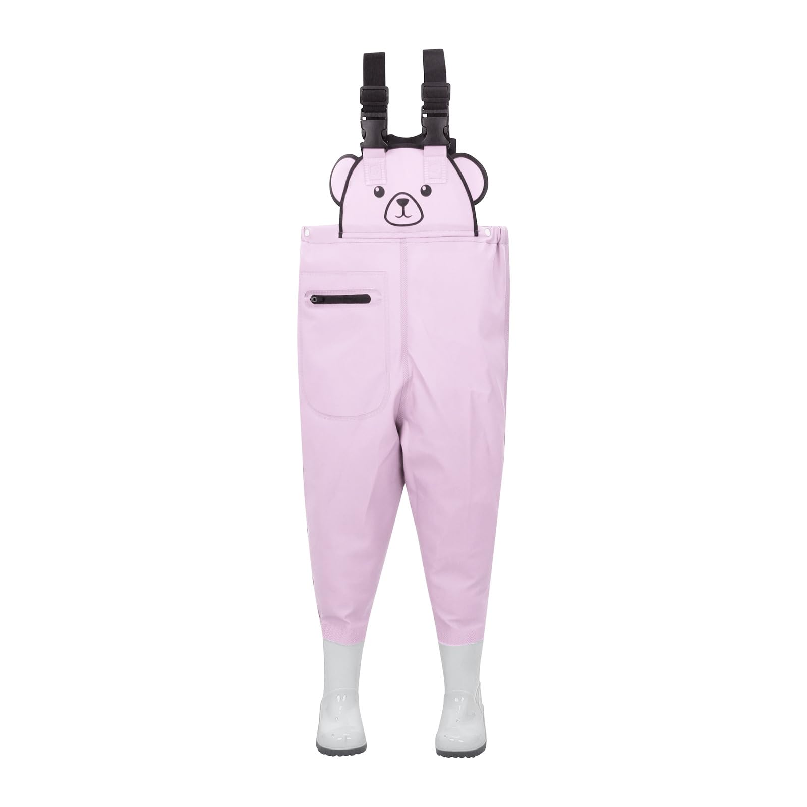 Pantalones de agua para niños, de una pieza, impermeables, para pesca, playa, juego de agua, O rosa., 29