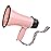 MyMealivos 20w Megaphone Speaker Portable Voice Changer Bullhorn with 6 Different Sound Effects & Built-in Siren and Record & Adjustable Volume Loud Speaker for Outdoor Sports, Party-Pink