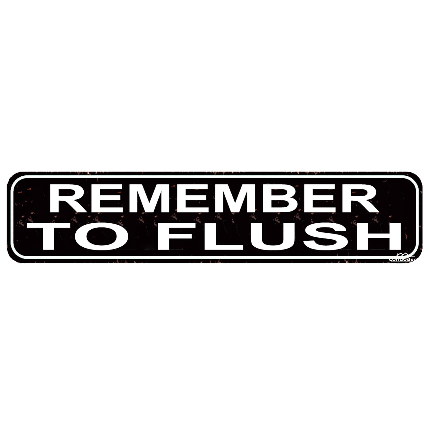 Remember To Flush Funny Metal Sign Bathroom Wall Art Restroom Reminder Decor Toilet Humor Rustic Sign 4x16 Inch